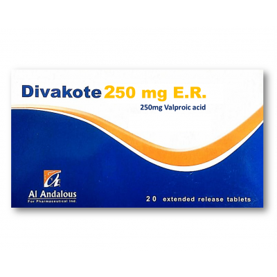 DIVAKOTE 250 MG ( DIVALPROEX SODIUM ) 20 EXTENDED RELEASE TABLETS